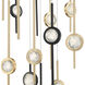 Barletta LED 32 inch Black Chandelier Ceiling Light