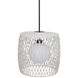 Lara 1 Light 18 inch Black Outdoor Pendant, Both Indoor/Outdoor