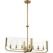 Campisi 8 Light 16.5 inch Gold Chandelier Ceiling Light