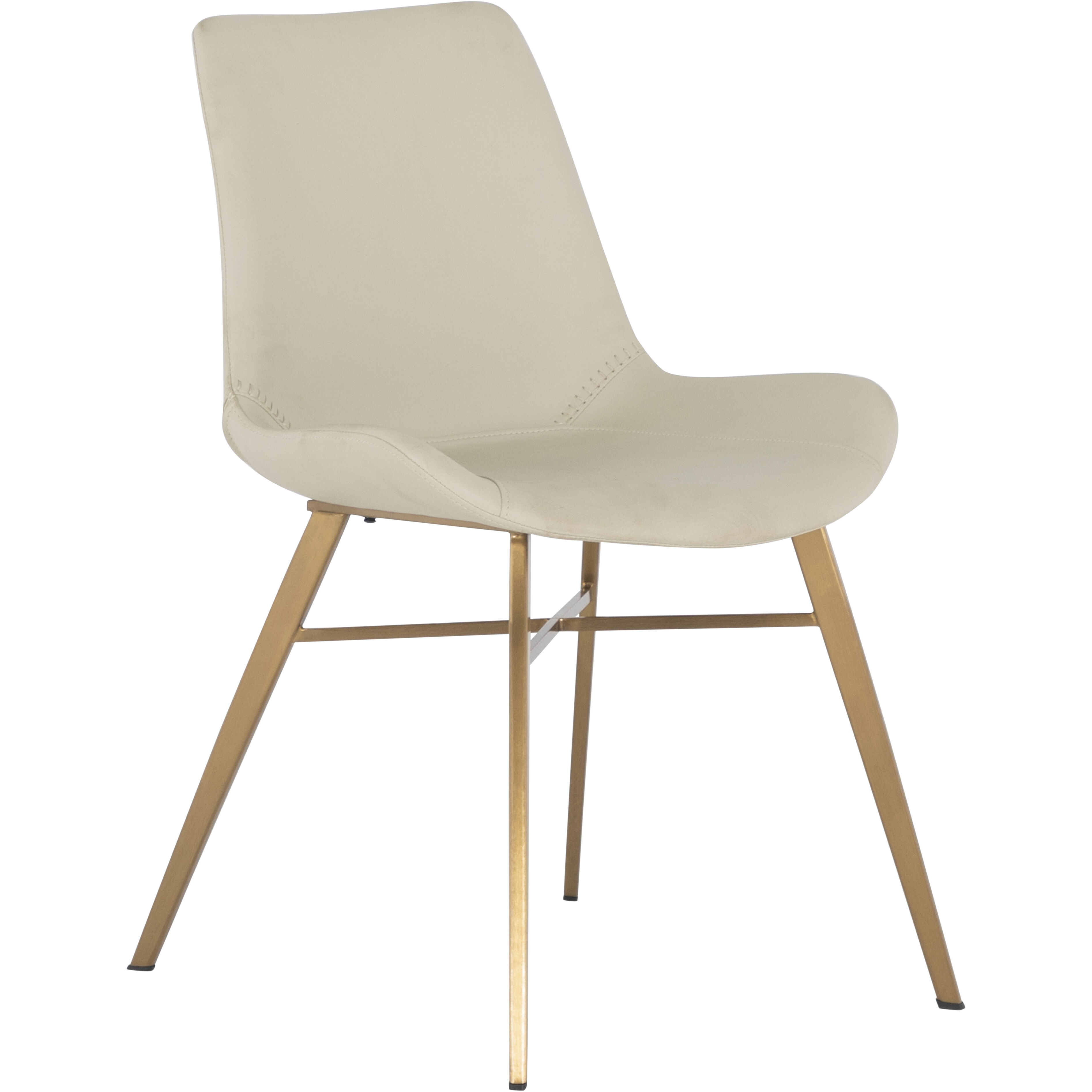 Hines White & Ivory / Yellow Dining Chair