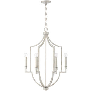 Demi 6 Light 22 inch Winter White Foyer Ceiling Light