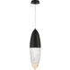 ecrou 1 Light 7 inch Black Pendant Ceiling Light