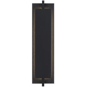 Tribek 1 Light 21 inch Black Outdoor Wall Sconce