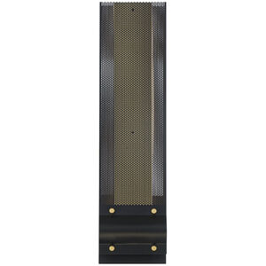 Admiral 1 Light 19.25 inch Gold and Black Outdoor Wall Sconce in Black and Gold