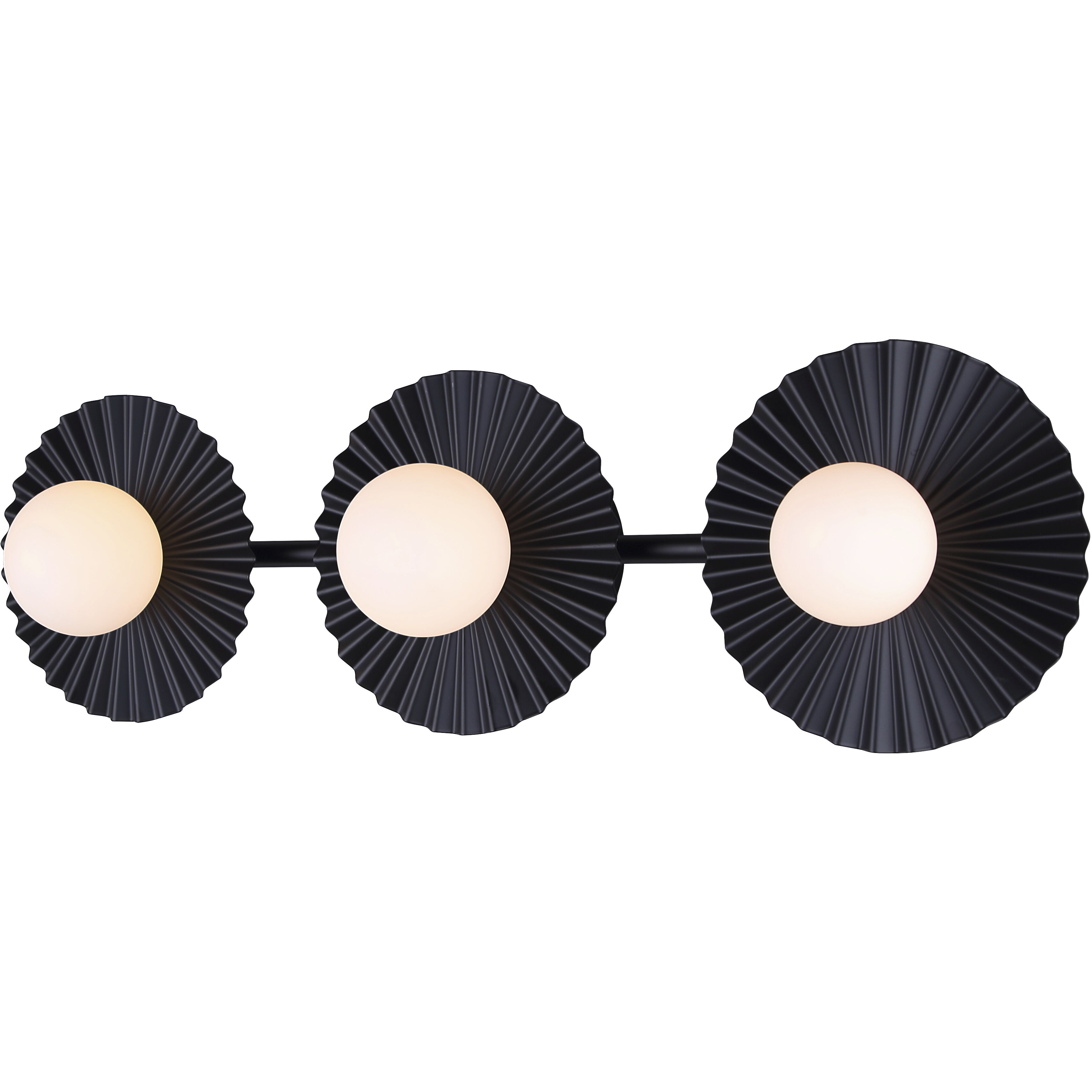 Payton 3 Light 28.5 inch Black Vanity Light Wall Light