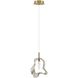 Norah 1 Light 5.5 inch Gold Standard Pendant Ceiling Light in Amber