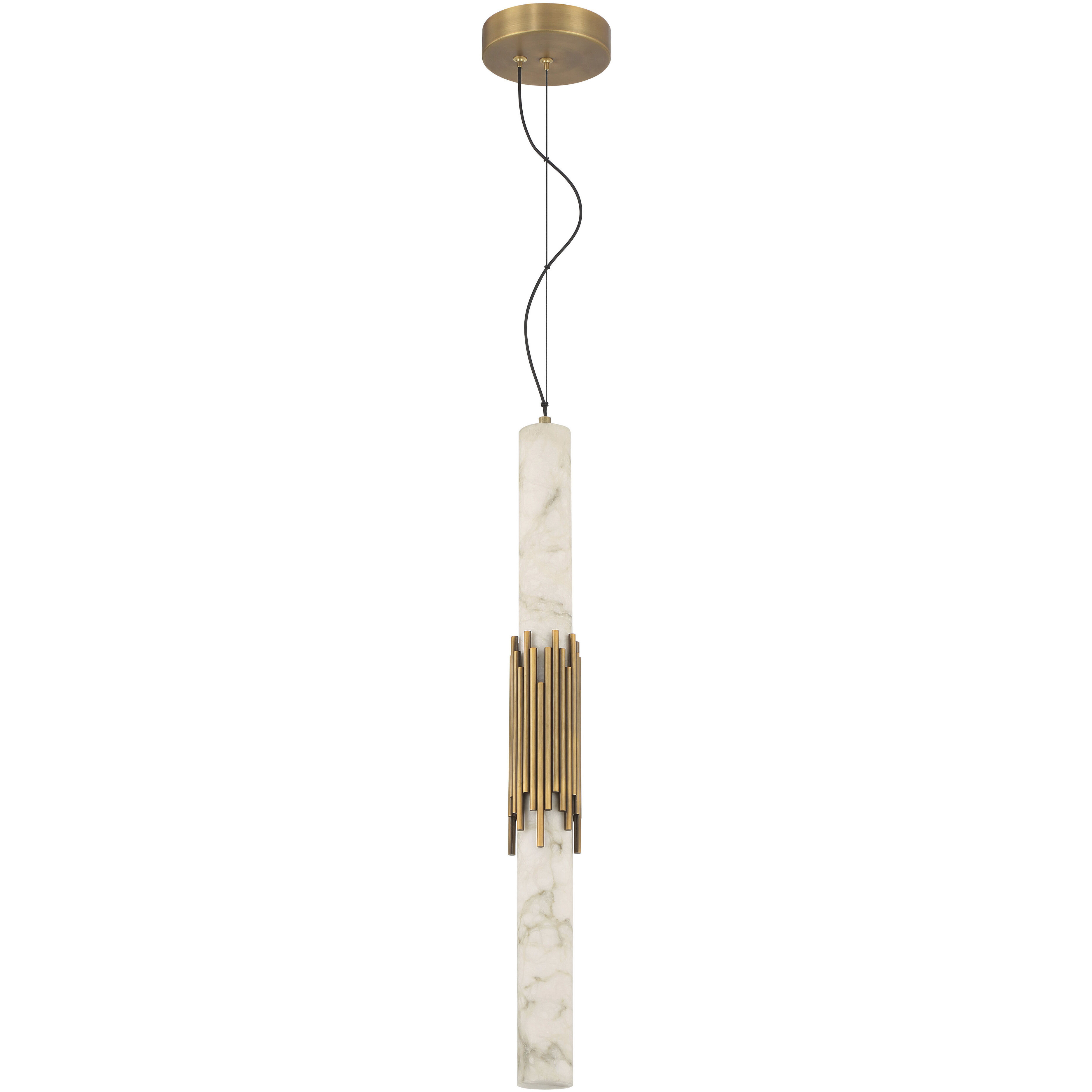 Venna LED 3 inch Antique Brass Pendant Ceiling Light