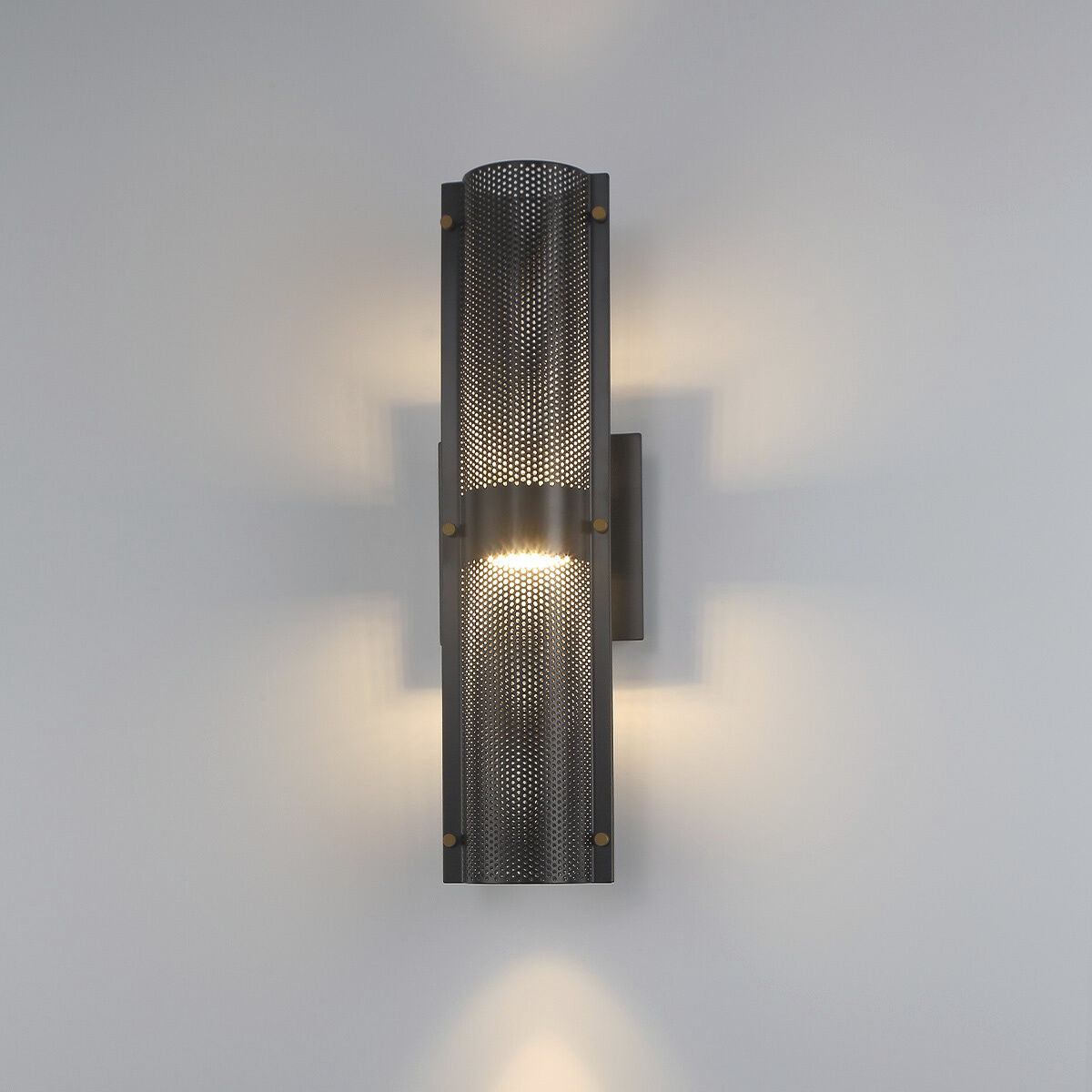 Westcliffe LED 17 inch Gold and Black Outdoor Wall Sconce