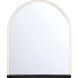Serin 36 X 30 inch Satin Nickel-Black Mix LED Mirror in Satin Nickel/ Black