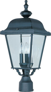 Builder Cast 3 Light 21 inch Black Outdoor Pole/Post Lantern