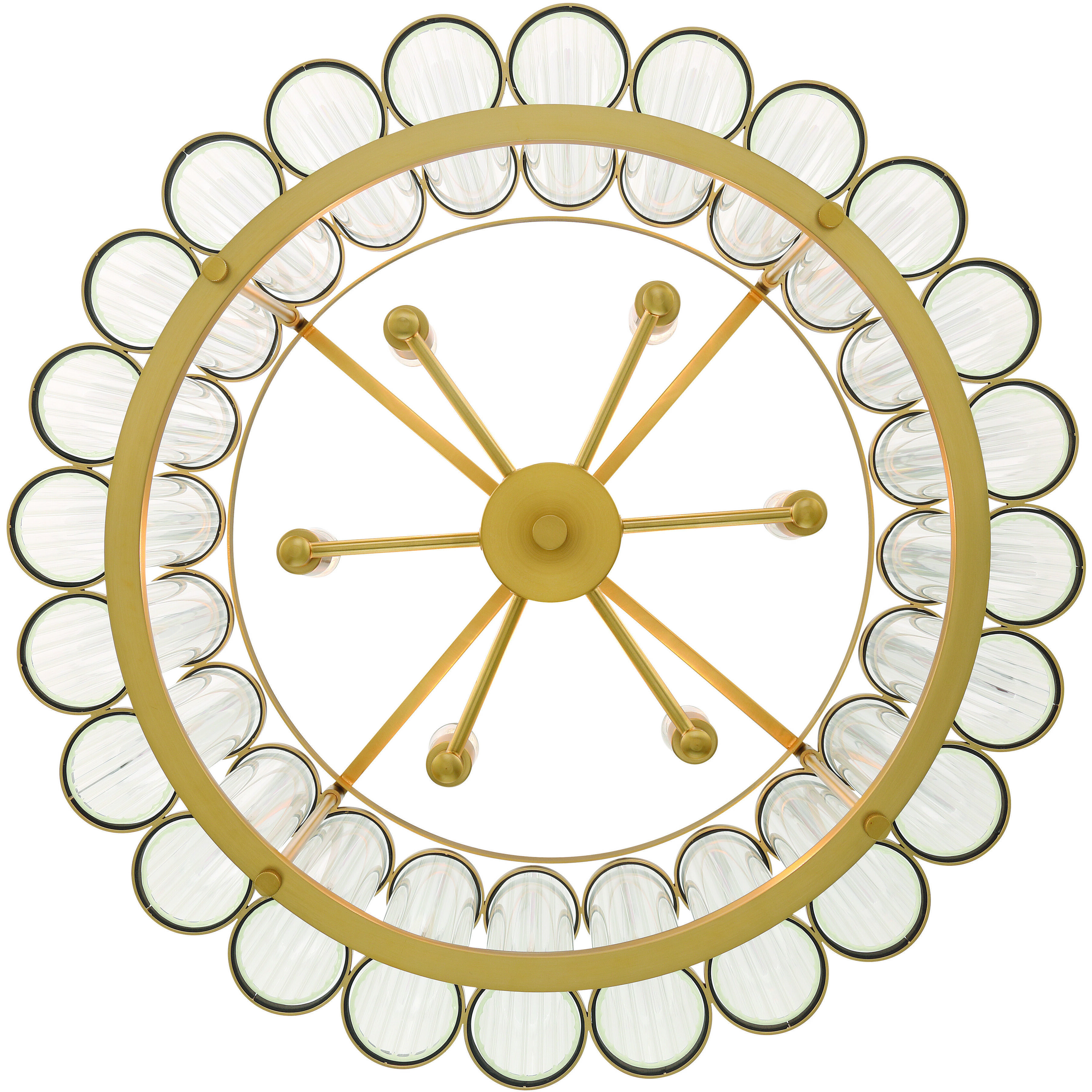 Glasbury 6 Light 24 inch Gold Chandelier Ceiling Light