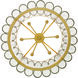 Glasbury 6 Light 24 inch Gold Chandelier Ceiling Light