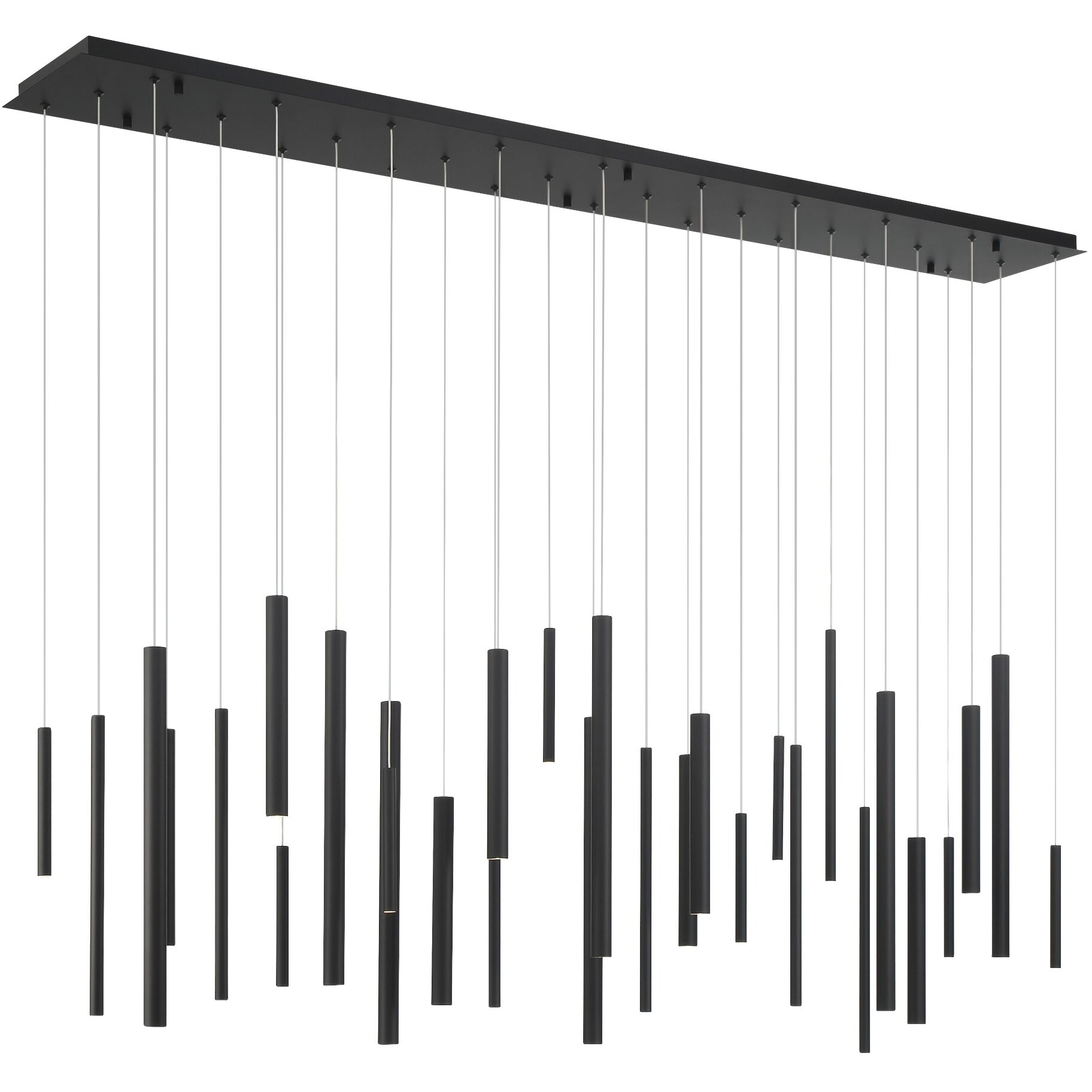 Santana LED 10 inch Black Chandelier Ceiling Light