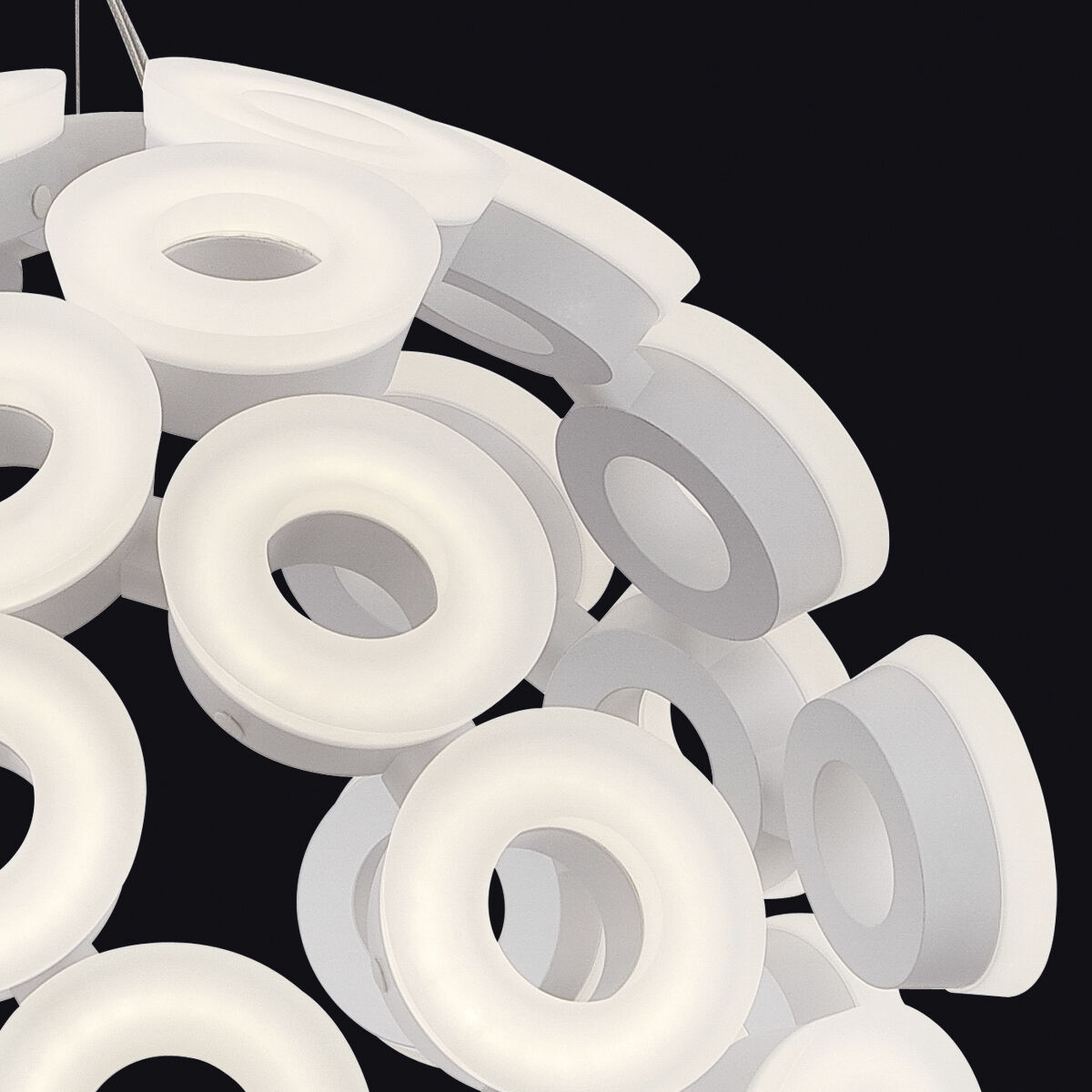 Glendale LED 20 inch White Chandelier Ceiling Light