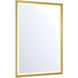Artell 42 X 30 inch Brushed Gold LED Mirror