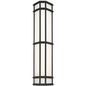 Monte 1 Light 29 inch Satin Black Outdoor LED Wall Sconce