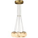 Kepler LED 18 inch Gold Chandelier Ceiling Light