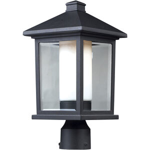 Mesa 1 Light 16 inch Black Outdoor Post Mount Fixture