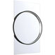 Trails 46 X 30 inch Matte Black LED Mirror