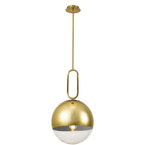 Prospect 1 Light 11.75 inch Gold Pendant Ceiling Light, Large