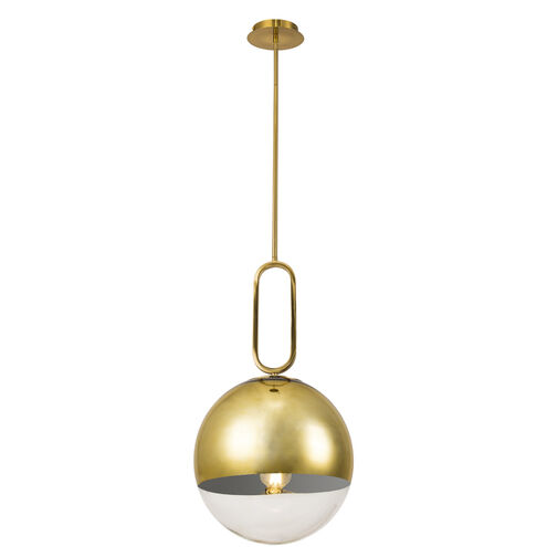 Prospect 1 Light 11.75 inch Gold Pendant Ceiling Light, Large