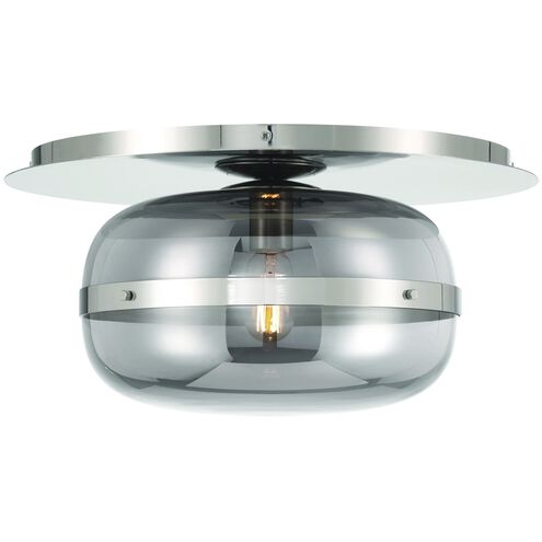 Nottingham 1 Light 13.75 inch Polished Nickel Flush Mount Ceiling Light