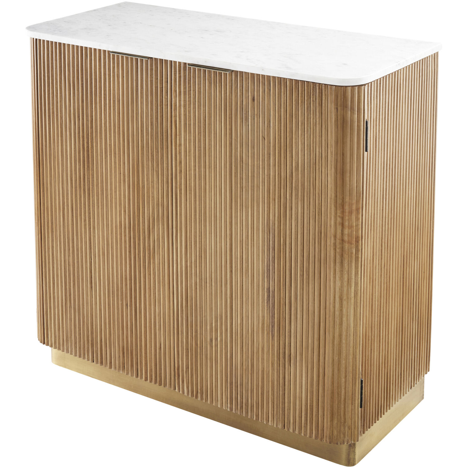 Nems Top: White; Base: Dark Brown/Gold Cabinet