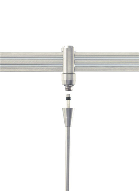 Two Circuit Monorail Antique Bronze Rail FreeJack Connector Ceiling Light