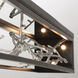 Aerie LED 48 inch Silver and Black Outdoor Wall Sconce