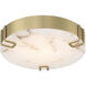 Noga 1 Light 16 inch Gold Flush Mount Ceiling Light