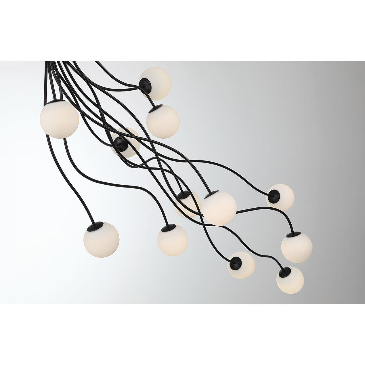 Athena LED 20 inch Matte Black Semi-Flush Mount Ceiling Light