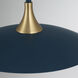Welsh LED 18 inch Blue and Black Pendant Ceiling Light