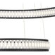 Forster LED 60 inch Black Chandelier Ceiling Light