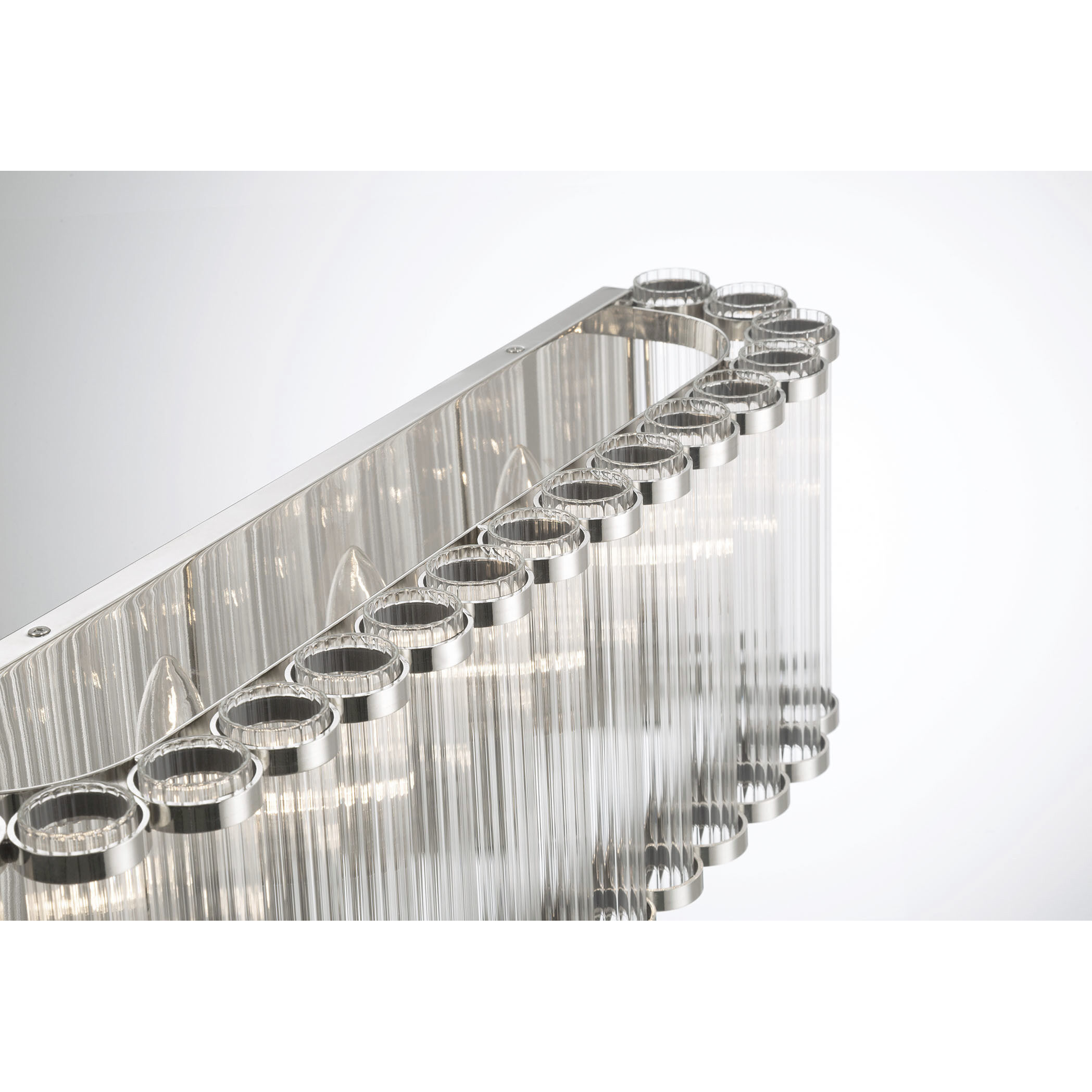 Glasbury 4 Light 23.75 inch Polished Nickel Vanity Light Wall Light