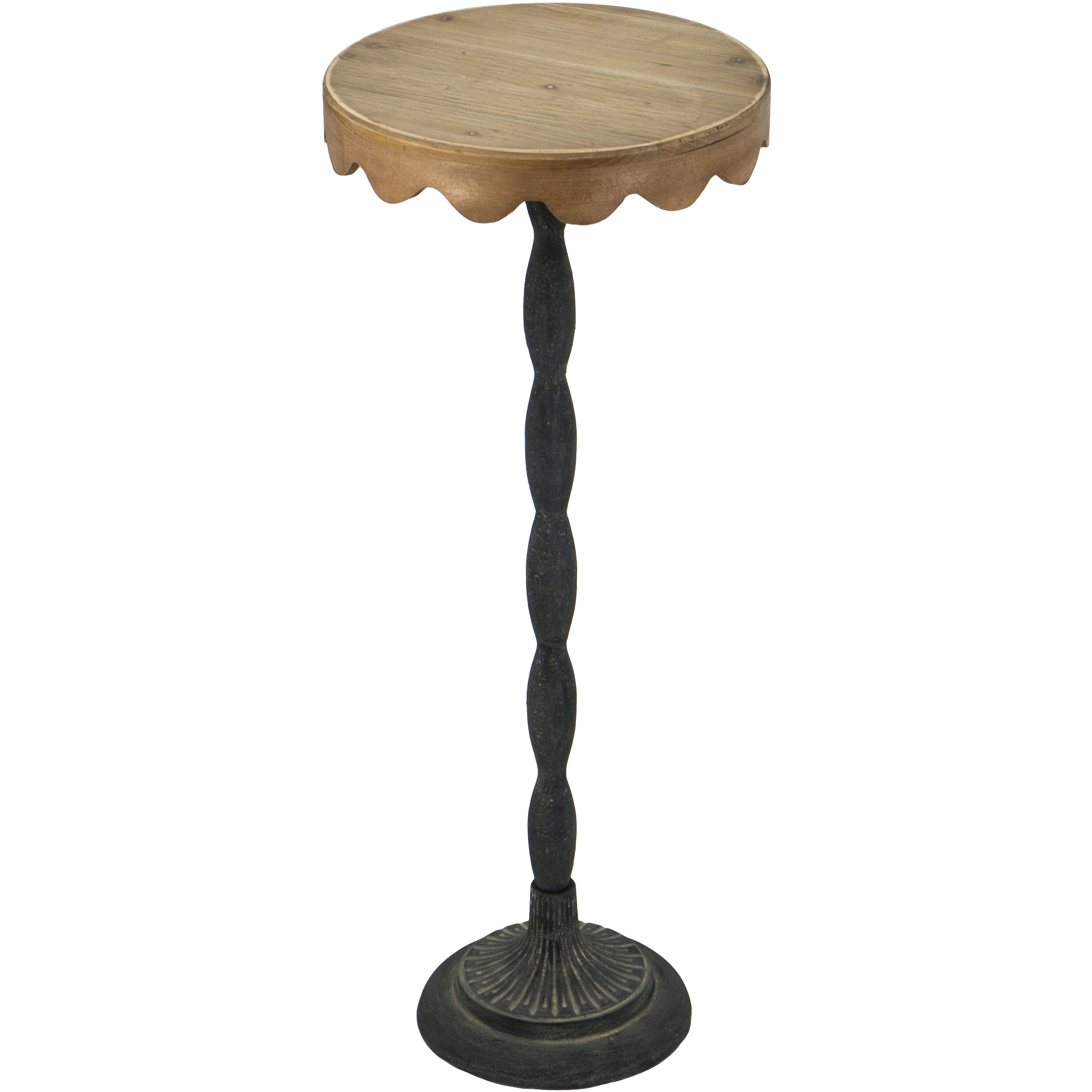 Anita 29.5 X 11.9 inch Black and Brown Side Table