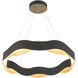 Vaughan LED 33.5 inch Silver and Black Chandelier Ceiling Light