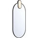 Mrissa 45 X 21 inch Matte Black LED Mirror