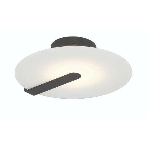 Nuvola LED 12.25 inch Black Flush Mount Ceiling Light