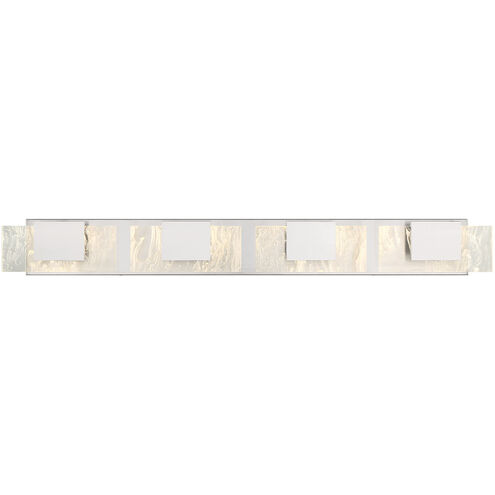 Kasha LED 37 inch Chrome Vanity Light Wall Light