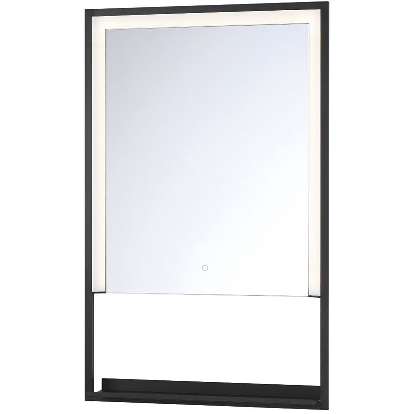 Sayora 32 X 20 inch Black Mirror, Small