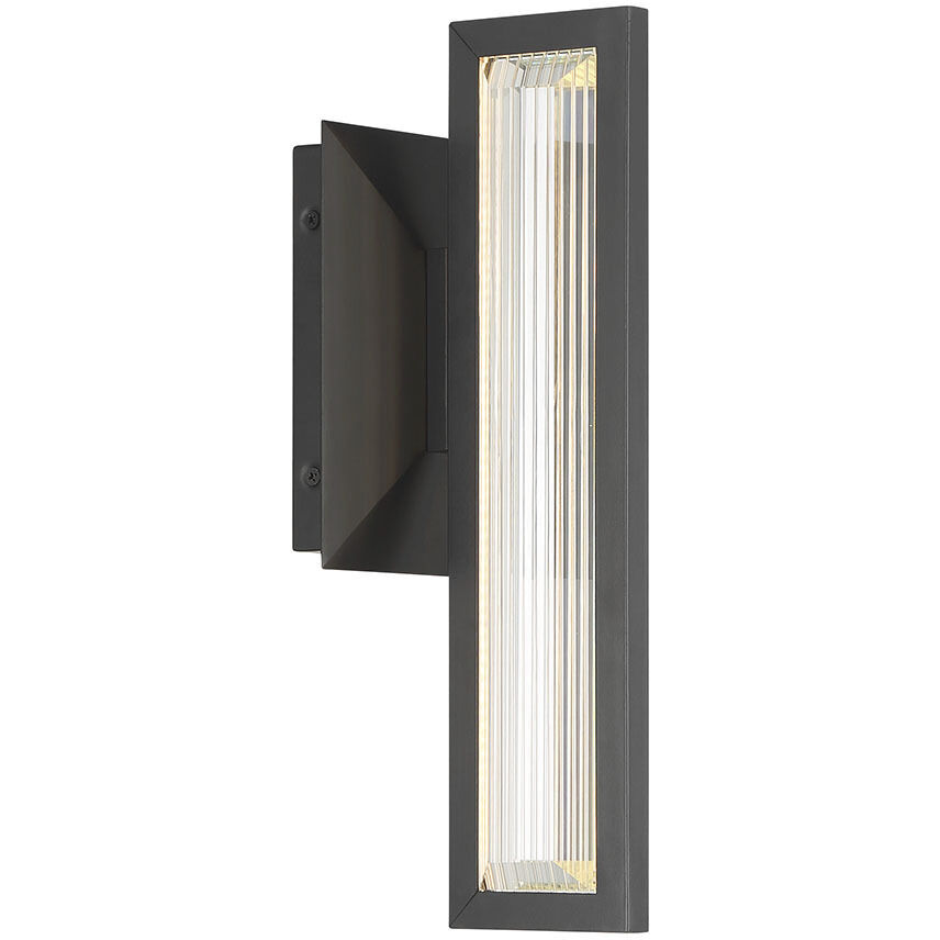 Aelin LED 14 inch Matte Black Outdoor Wall Sconce