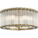 Glasbury 5 Light 17.75 inch Gold Flush Mount Ceiling Light