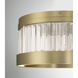 Empra LED 15.75 inch Gold Flush Mount Ceiling Light