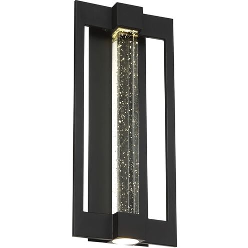 Hanson LED 14 inch Black Outdoor Wall Mount, Small