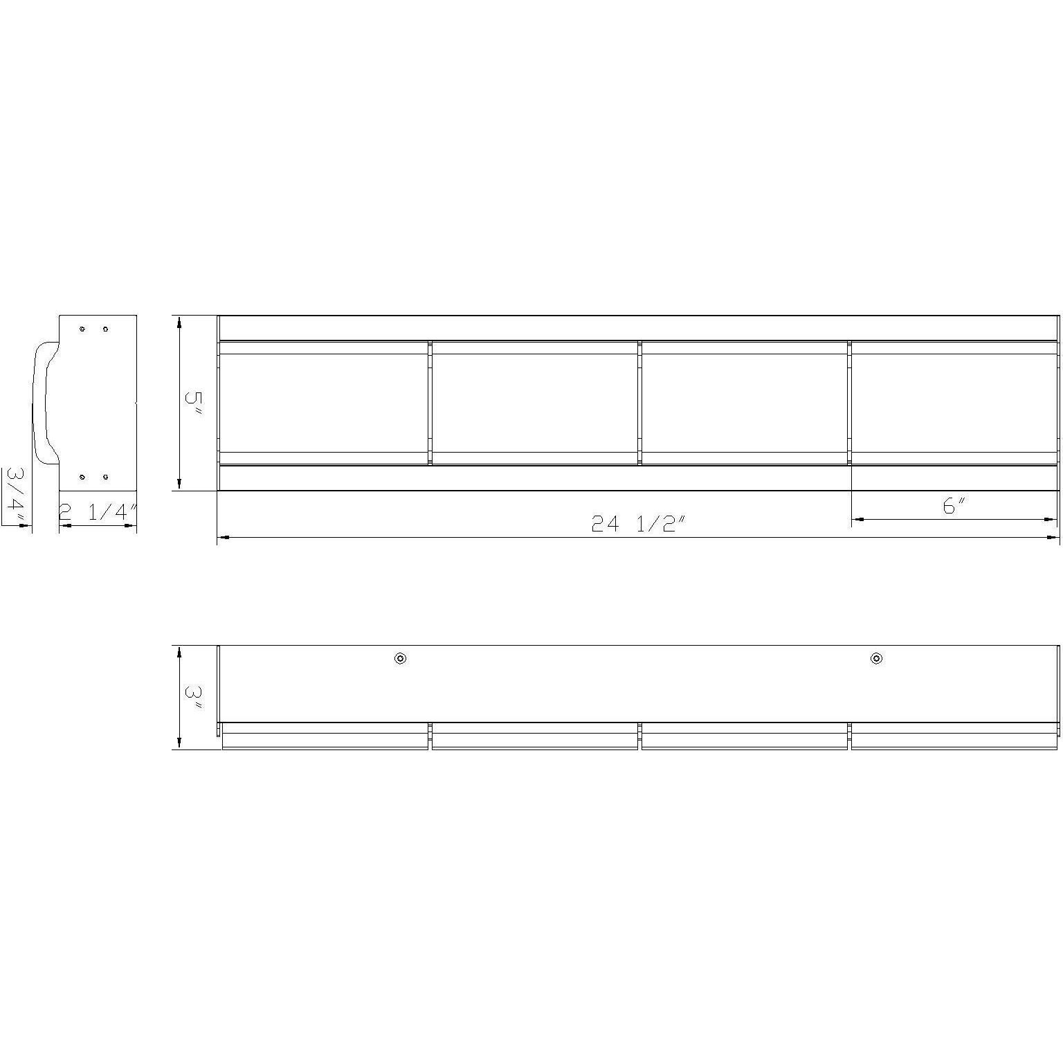 Gibraltar LED 24.5 inch Antique Brass Vanity Light Wall Light