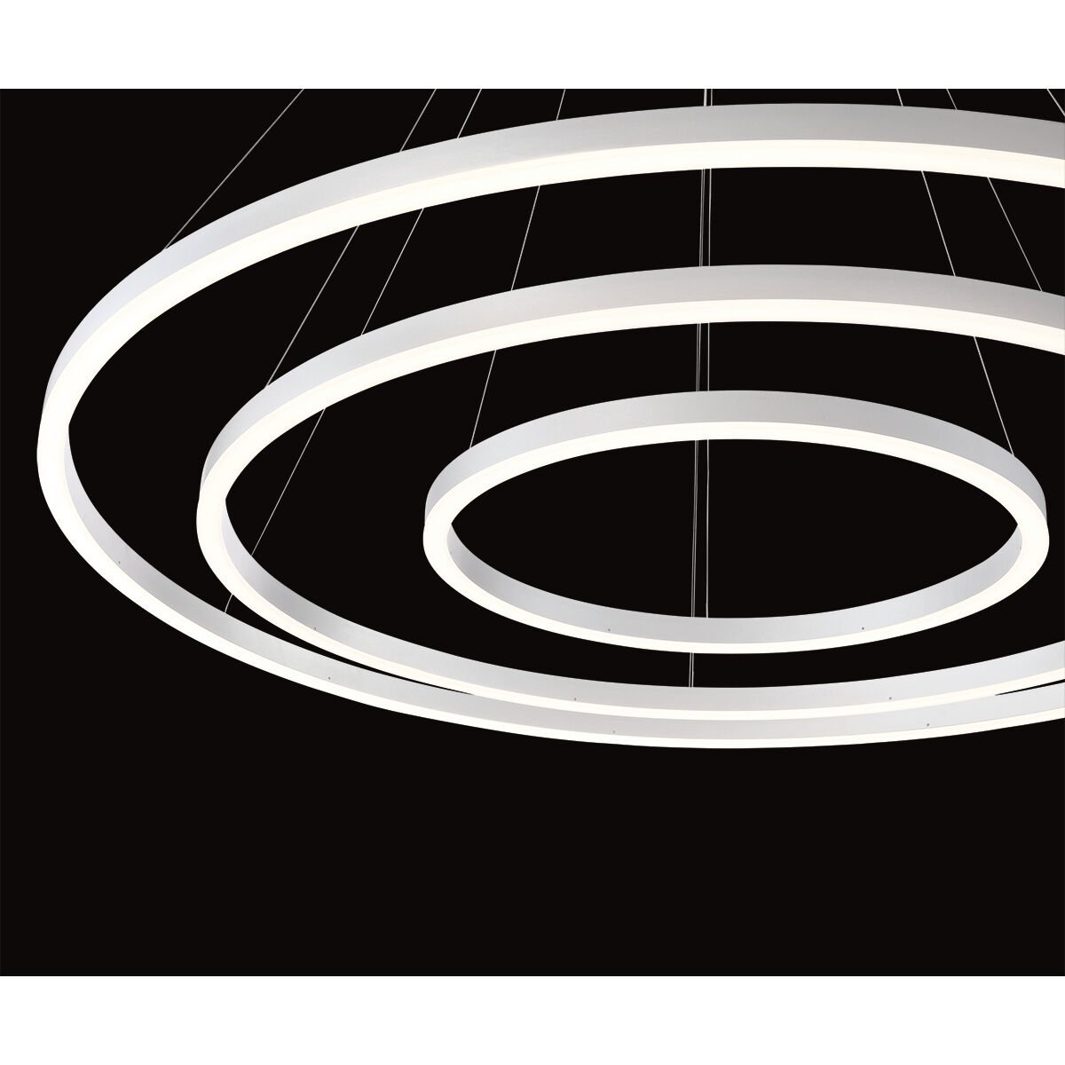 Spunto LED 27.5 inch Black Chandelier Ceiling Light, Small