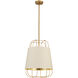 Tura 3 Light 16 inch Brass Pendant Ceiling Light