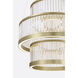 Empra LED 35.2 inch Gold Grand Chandelier Ceiling Light