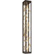 Aerie LED 48 inch Gold and Black Outdoor Wall Sconce