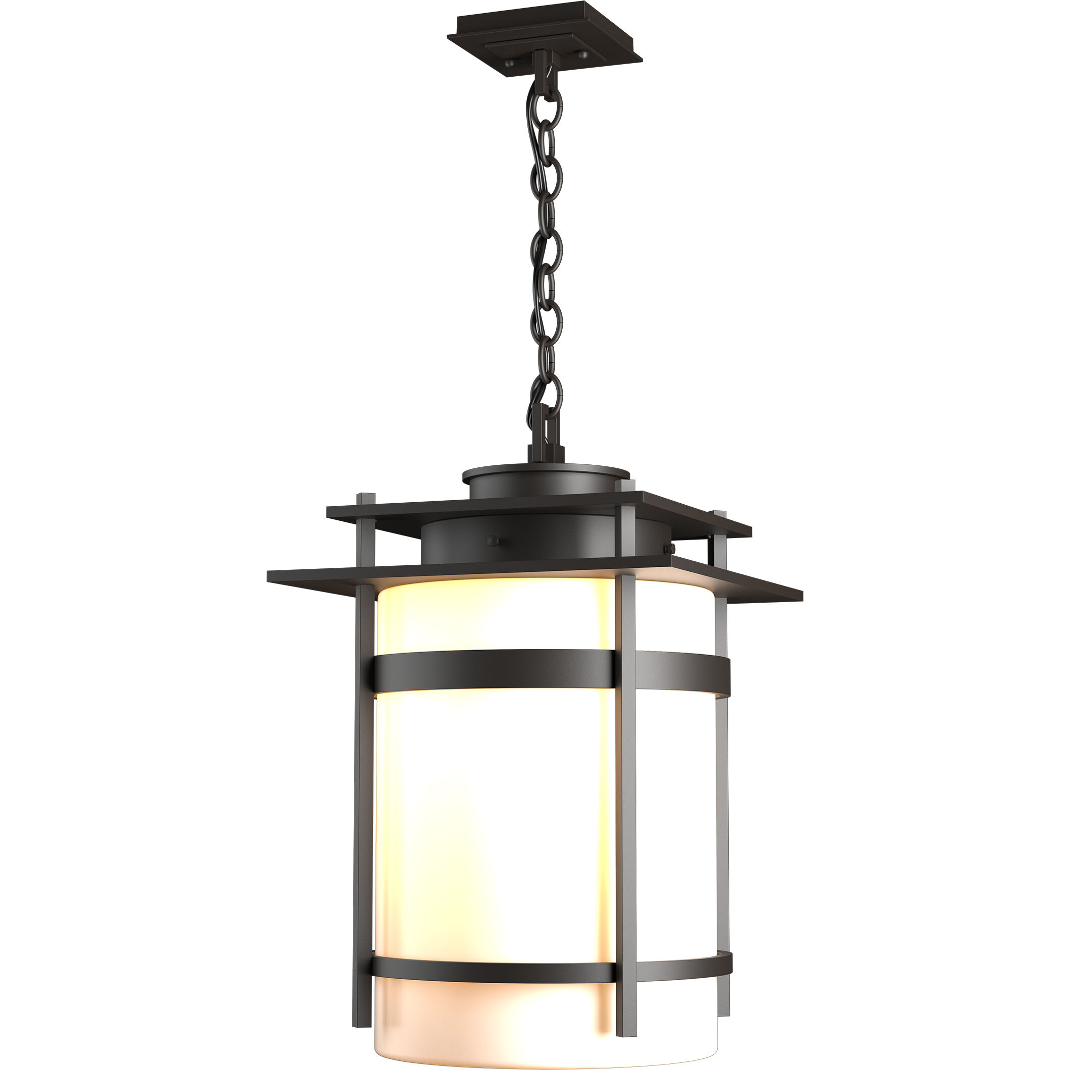 Banded 1 Light 14 inch Coastal Oil Rubbed Bronze Outdoor Ceiling Fixture, Large - Open Box